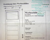 Verwaltung verkehrt – der Versuch ein Werbeschild nicht zu genehmigen