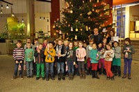 Weihnachtsbaum erstrahlt im Mindener Rathaus