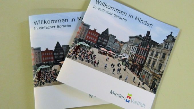 Willkommen in Minden Stadt Minden gibt Willkommensbroschüre in einfacher Sprache heraus