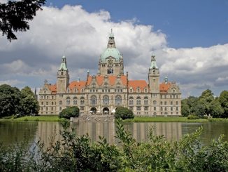 Hannover - neues Rathaus - Maschteich