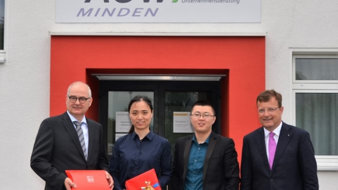 Erneut Hospitanten aus China in Minden Erneut Hospitanten aus China in Minden