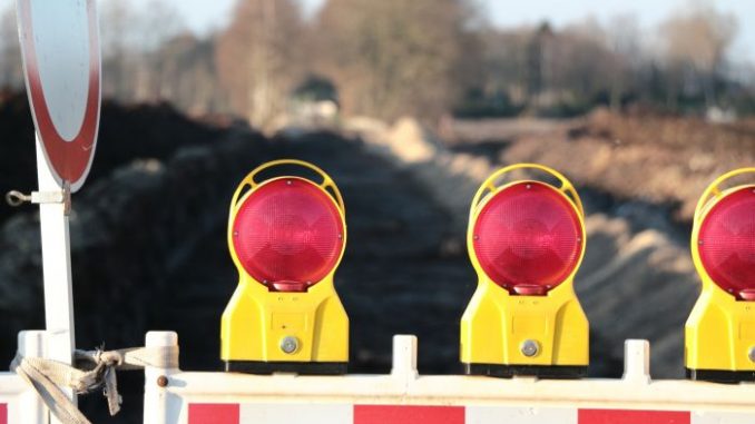 Baustelle Fläche auf dem Großen Domhof wird als Baustellenlager gebraucht