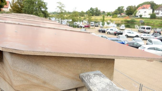 Regenwasser setzte der Schießmauer zu