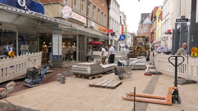 Neugestaltung Fußgängerzone: Letzter Bauabschnitt läuft