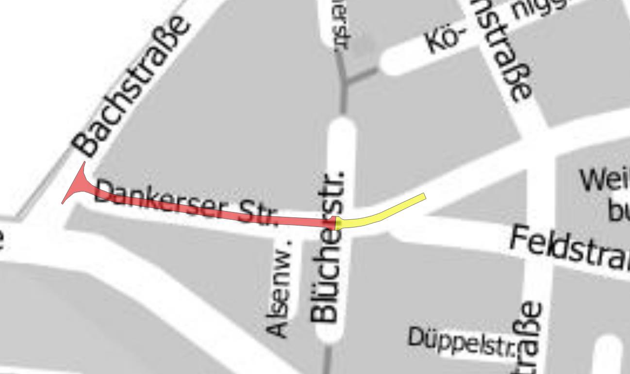 Baumaßnahme Dankerser Straße