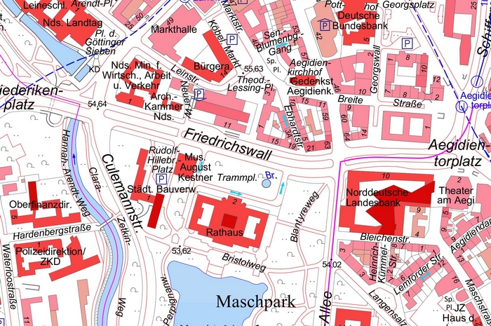 Hannover - Historische Stadtkarten kostenfrei und digital verfügbar