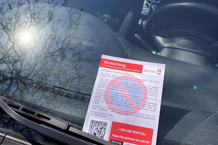 Neues Knöllchen-Verfahren in Minden