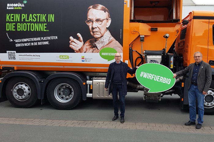 Kein Plastik in die Biotonne