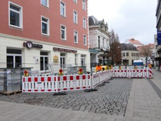 Minden - Bauarbeiten für die Poller-Anlagen