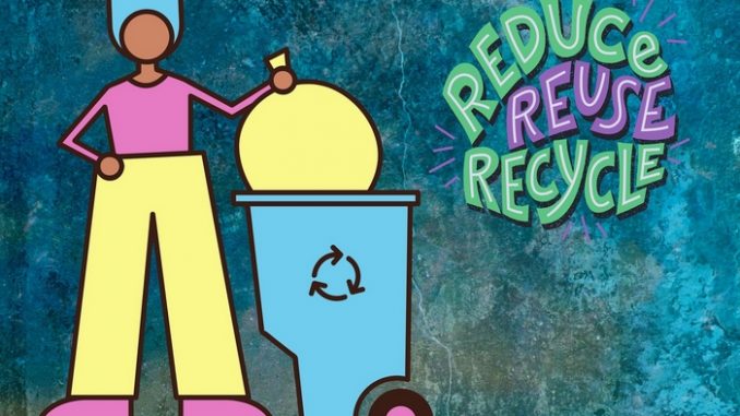 Müll-Trennen-Wiederverwerten-Recyclen Mogelpackung “Bio”-Einwegplastik