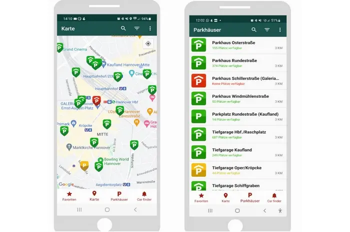 Hannover Parken App